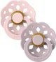 Set 2 suzete rotunde din latex BIBS Boheme Blossom/Dusty Lilac (6-18 luni) foto