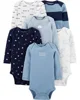 Carter's Set 6 piese body albastru foto
