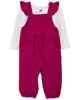 Carter's Set 2 piese Bluza si salopeta roz foto