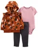 Carter's Set 3 piese Hanorac, body si pantaloni Flori foto