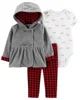 Carter's Set 3 piese Cardigan, body si pantaloni foto
