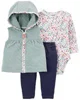 Carter's Set 3 piese Vesta, body si pantaloni Flori foto