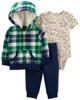 Carter's Set 3 piese Hanorac, body si pantaloni foto