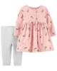 Carter's Set 2 piese Rochita si pantaloni Flori foto