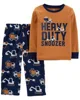 Carter's Set 2 piese Pijama bumbac si fleece Excavator foto