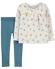 Carter's Set 2 piese Pantaloni si Bluza Flori foto