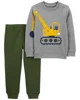 Carter's Set 2 piese Pantaloni si bluza Constructii foto