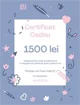 Certificat cadou, 1500 lei