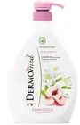 Gel de dus Dermomed Franghipane White Peach cu dozator, 1000 ml