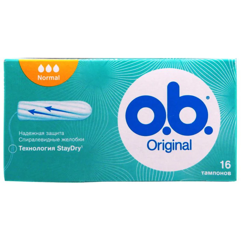 Гигиенические тампоны OB Original Normal (3 капли), 16 шт.
