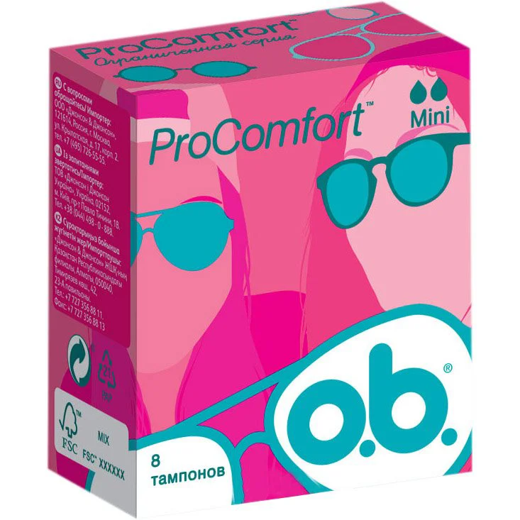 Гигиенические тампоны OB Pro Comfort Mini, 8 шт.