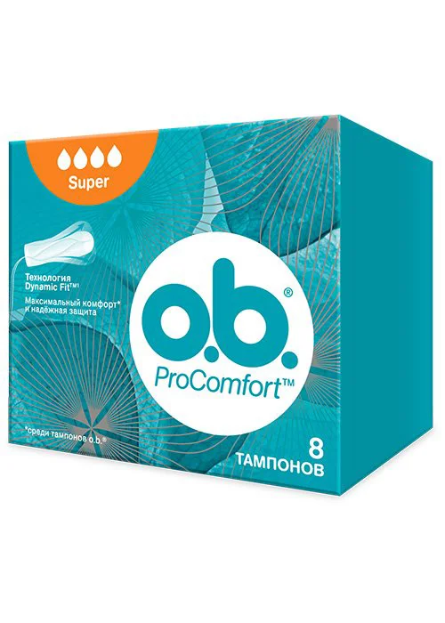 Гигиенические тампоны OB Pro Comfort Super, 8 шт.