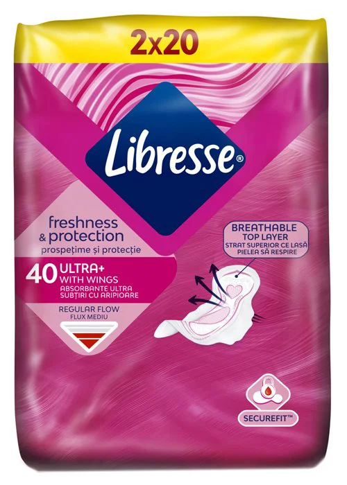 Гигиенические прокладки  Libresse Freshness & Protection Ultra, 40 шт.