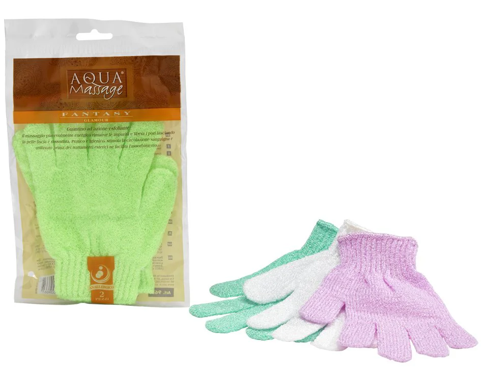 Burete-manusa de baie pentru exfoliere Aqua Massage Fantasy Glamour