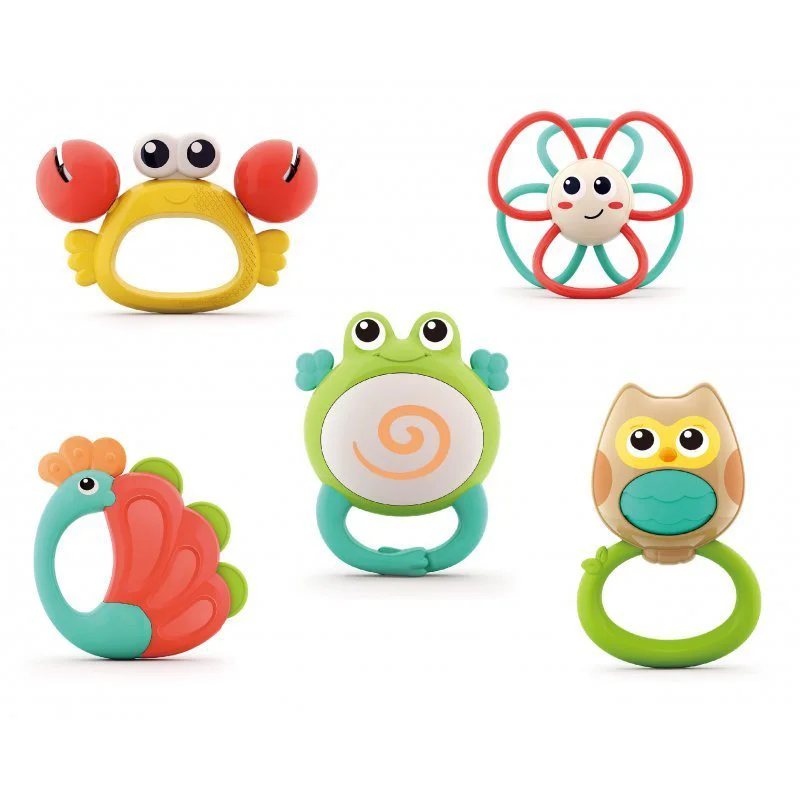 Set jucarii zornaitoare Hola Toys Animale, 5buc