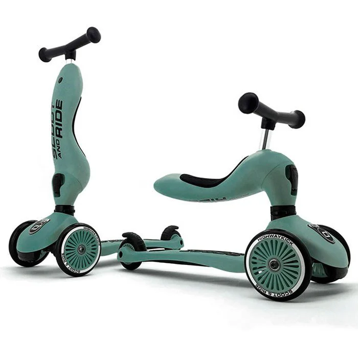 image for Trotineta transformabila 2 in 1 Scoot & Ride HighwayKick 1 Forest foto
