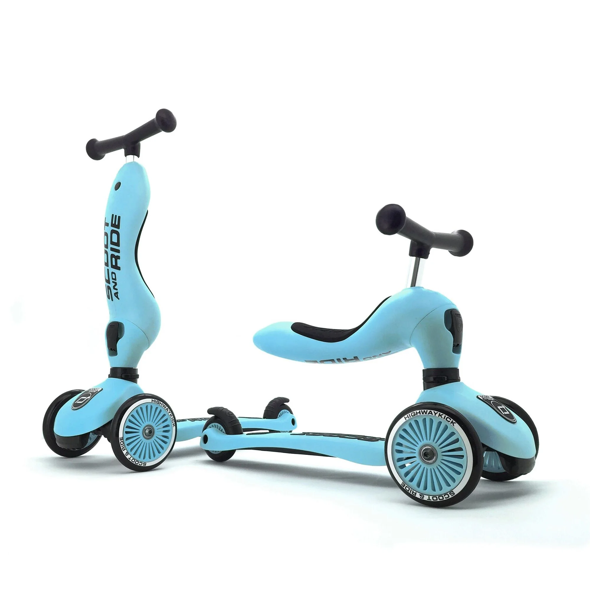 Самокат трансформер 2 в 1 Scoot & Ride HighwayKick 1 Blueberry foto