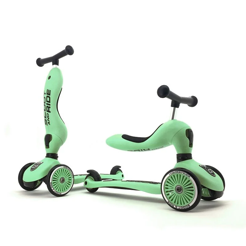 Самокат трансформер 2 в 1 Scoot & Ride HighwayKick 1 Kiwi foto