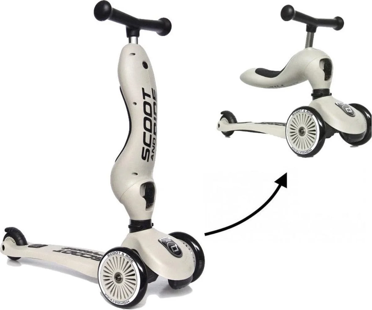 image for Trotineta transformabila 2 in 1 Scoot & Ride HighwayKick 1 Ash foto