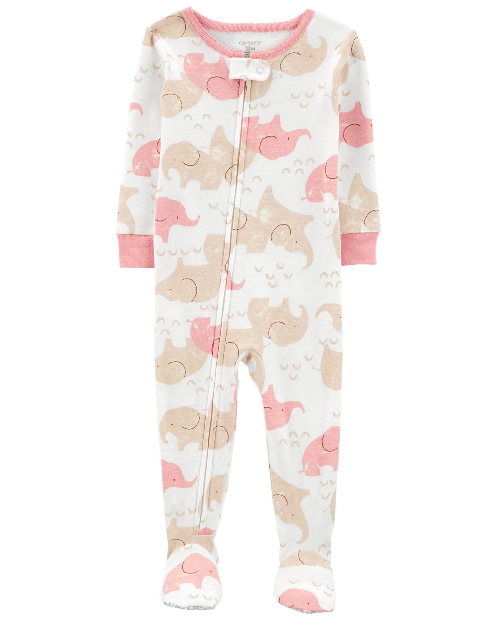 Carter's Pijama cu fermoar Elefanti foto