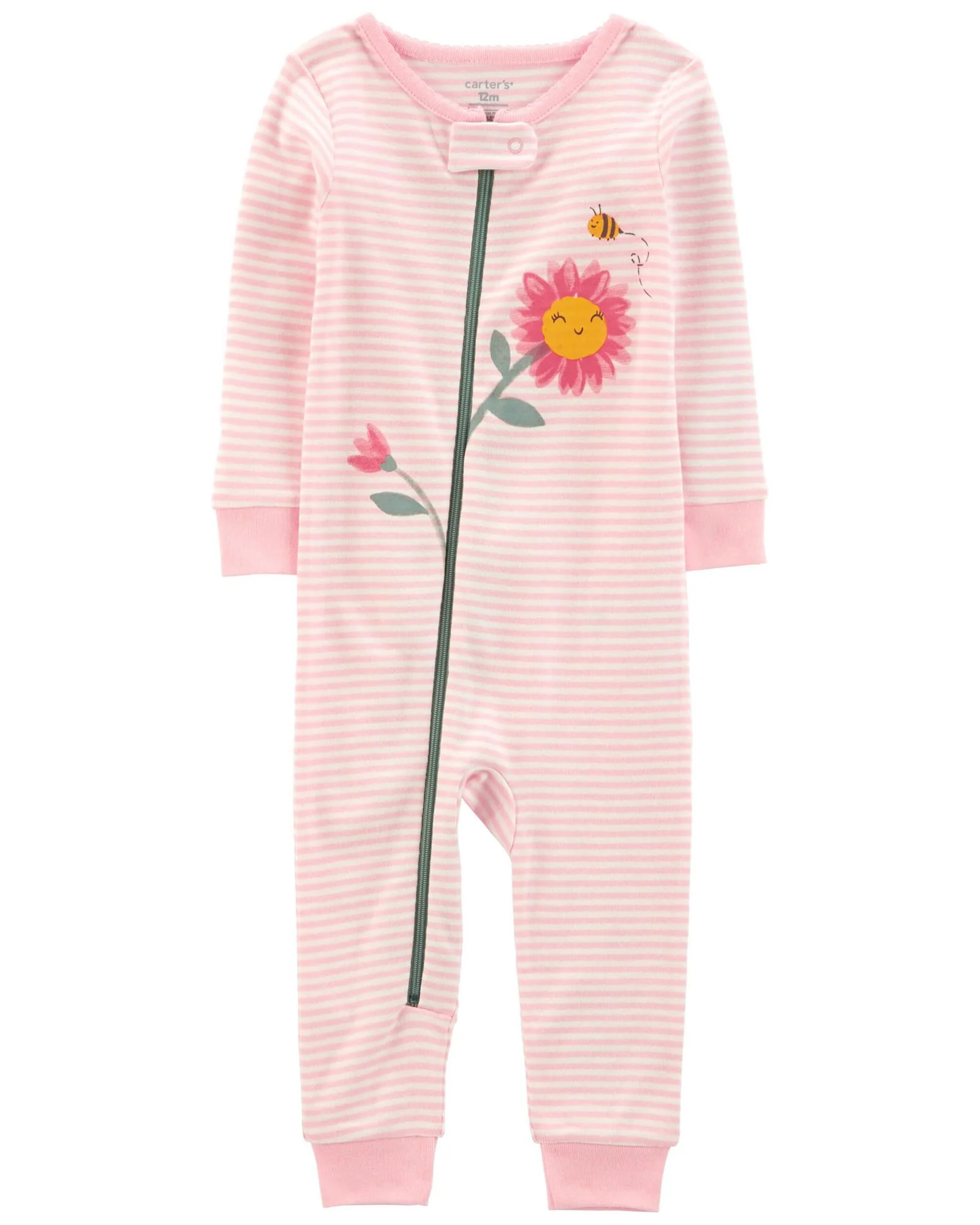 Carter's Pijama cu fermoar Floare foto