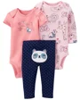 Carter's Set 3 piese Pantaloni si 2 body Panda
