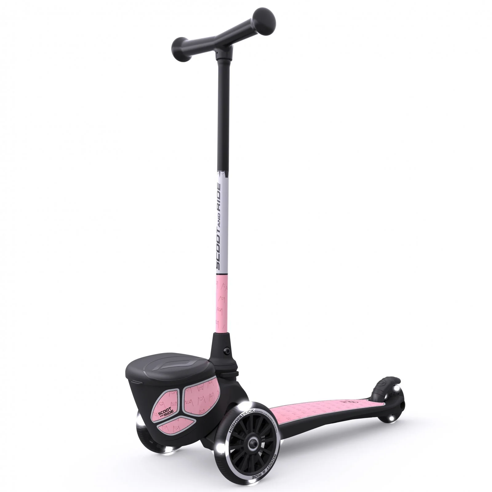 Cамокат cкладной Scoot & Ride HighwayKick 2 Lifestyle Reflective Rose foto