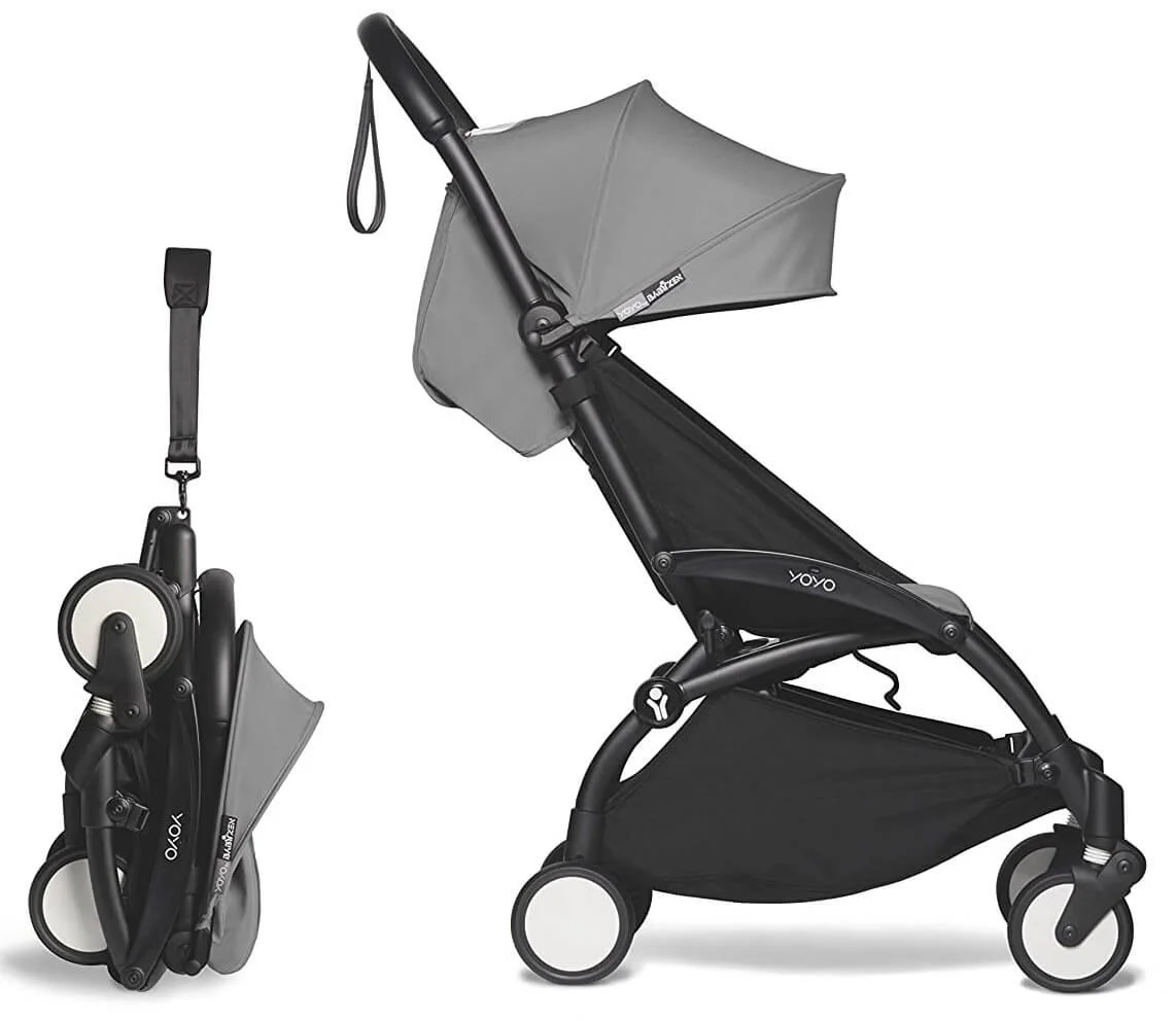 Carucior ultracompact Babyzen YOYO² Grey (sasiu negru) foto