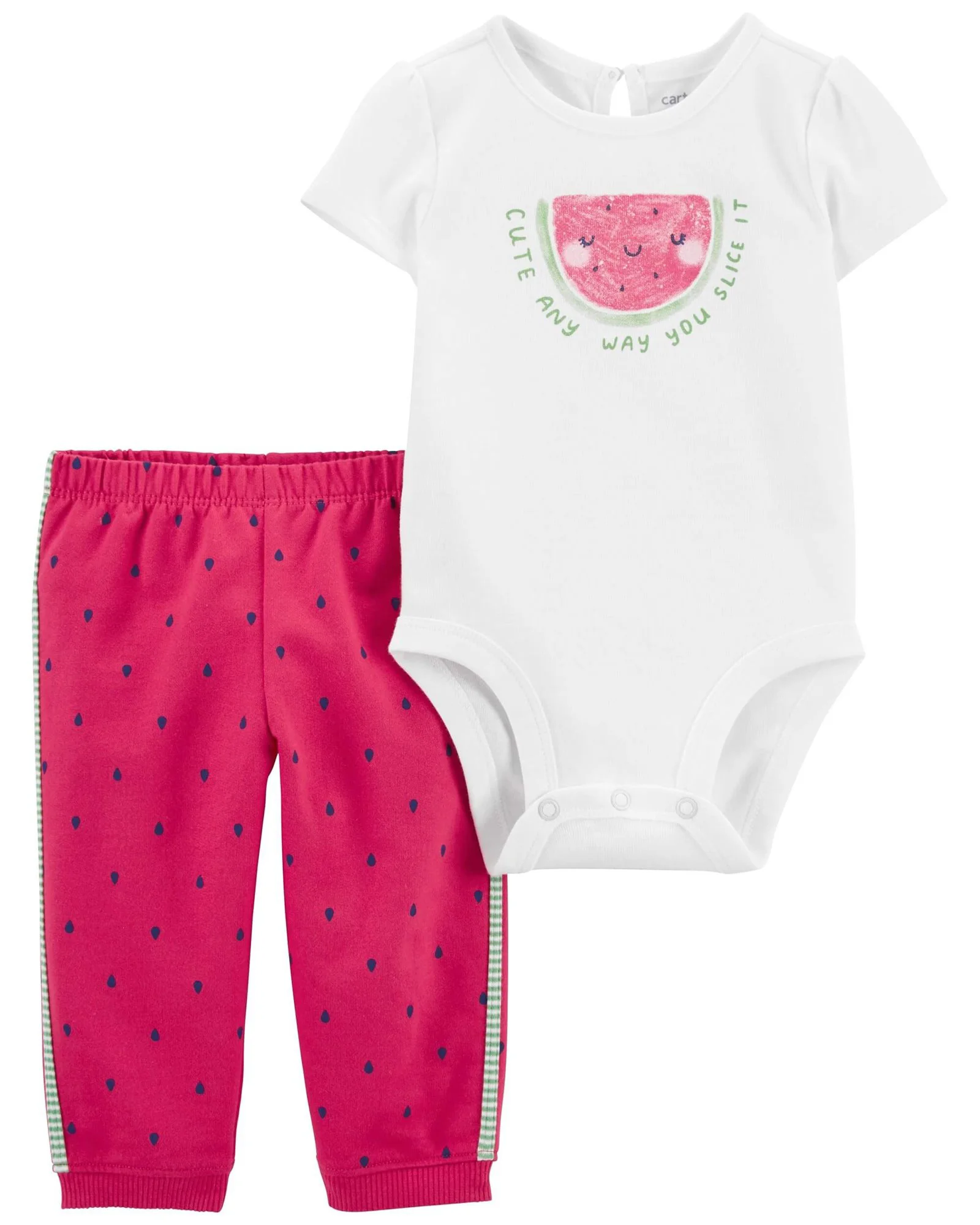 Carter's Set 2 piese Body si pantaloni Pepene rosu foto