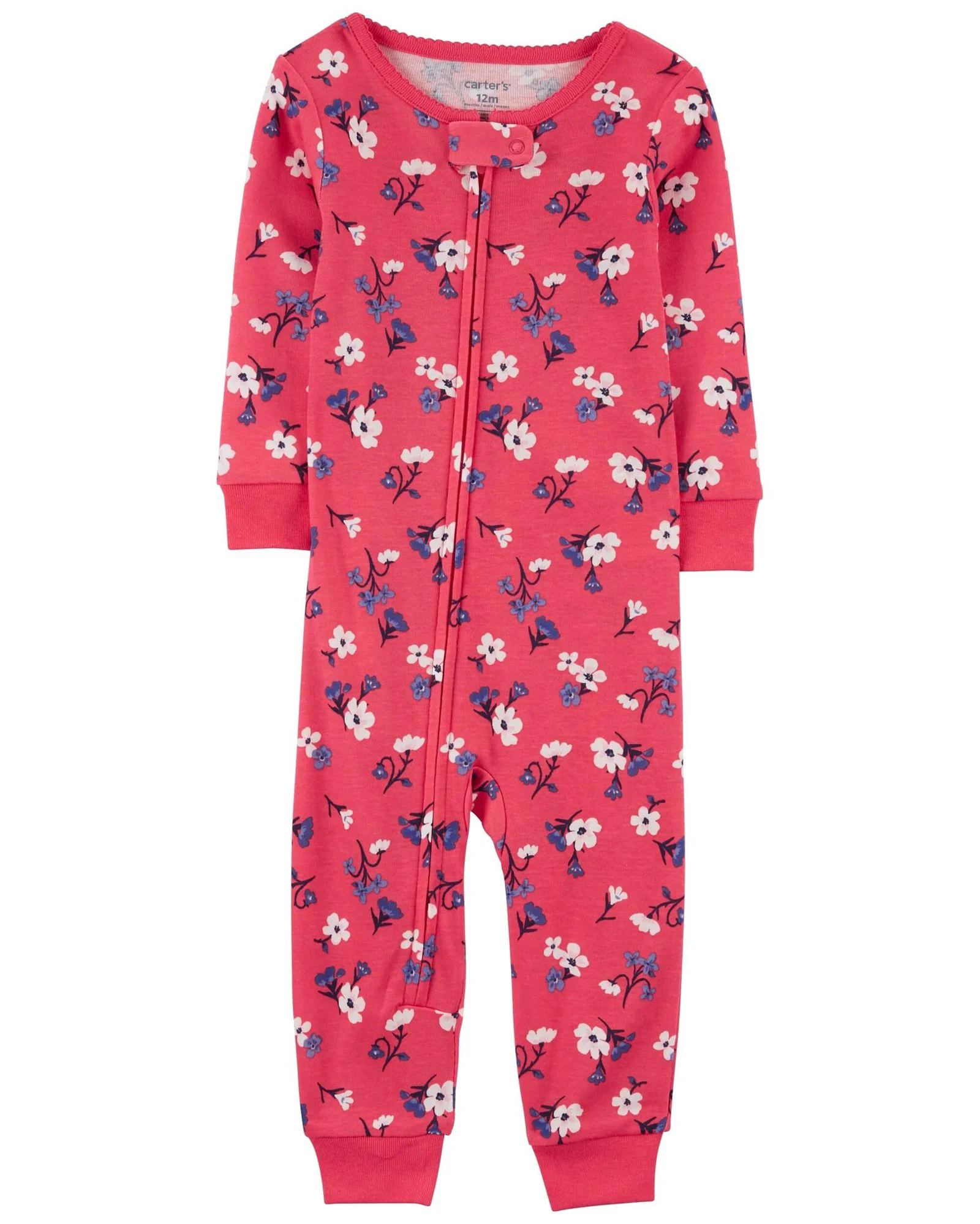 Carter's Pijama cu fermoar Flori foto