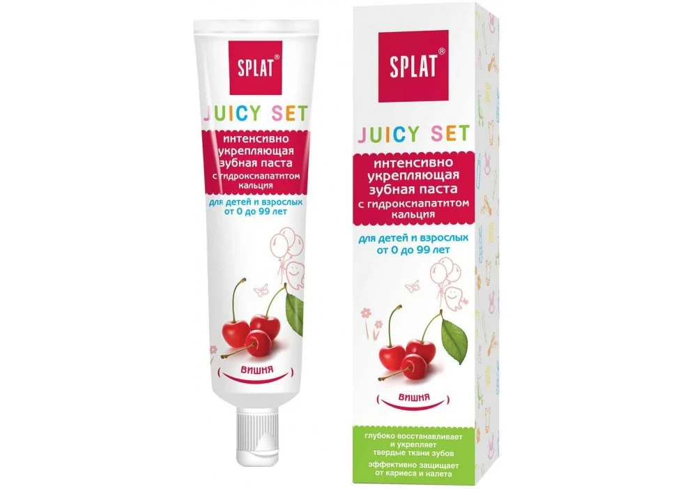 Pasta pentru intarirea dintilor Splat Juicy cu visine, 35 ml