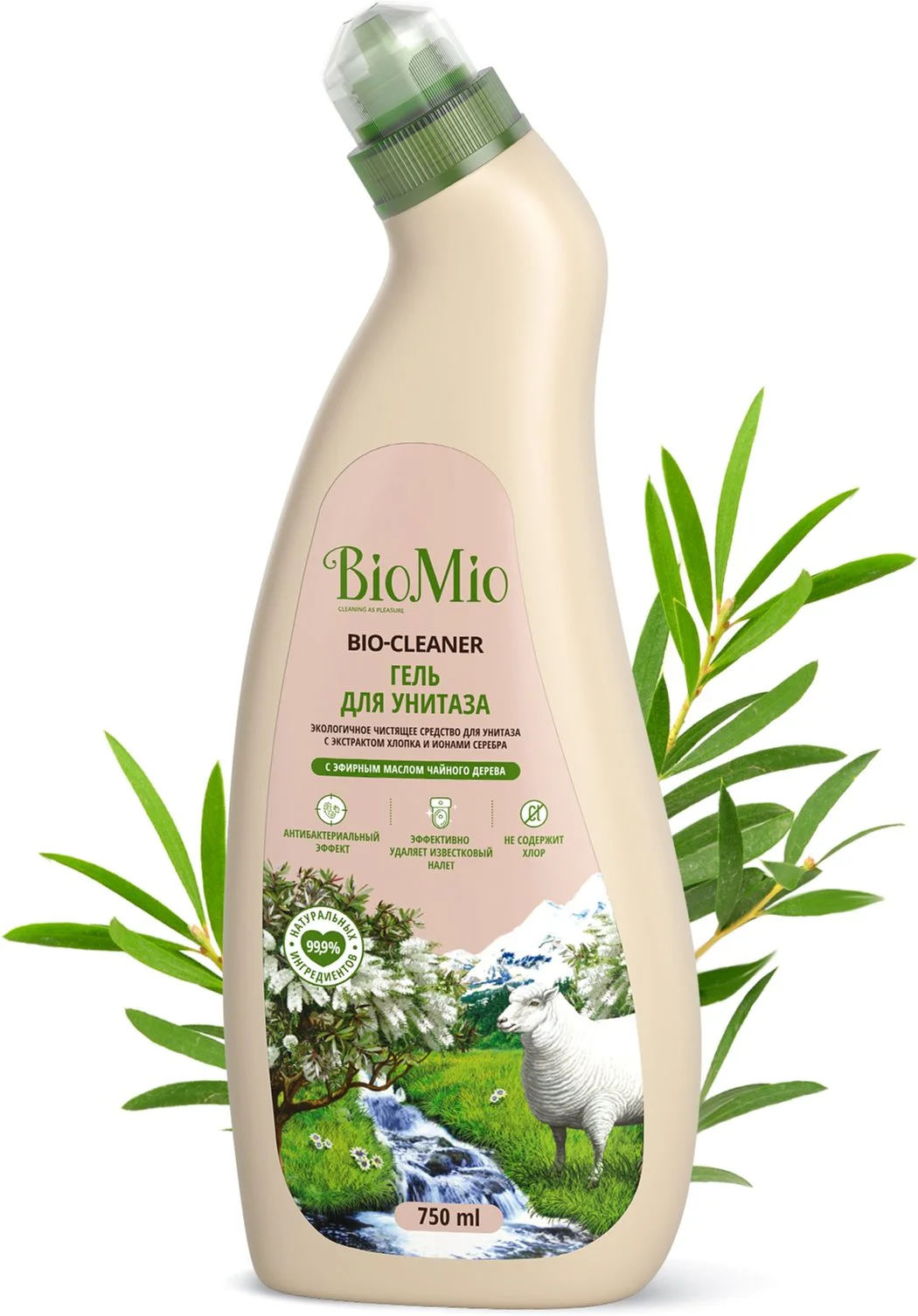 Gel pentru curatarea WC-ului BioMio Arbore de ceai, 750 ml foto
