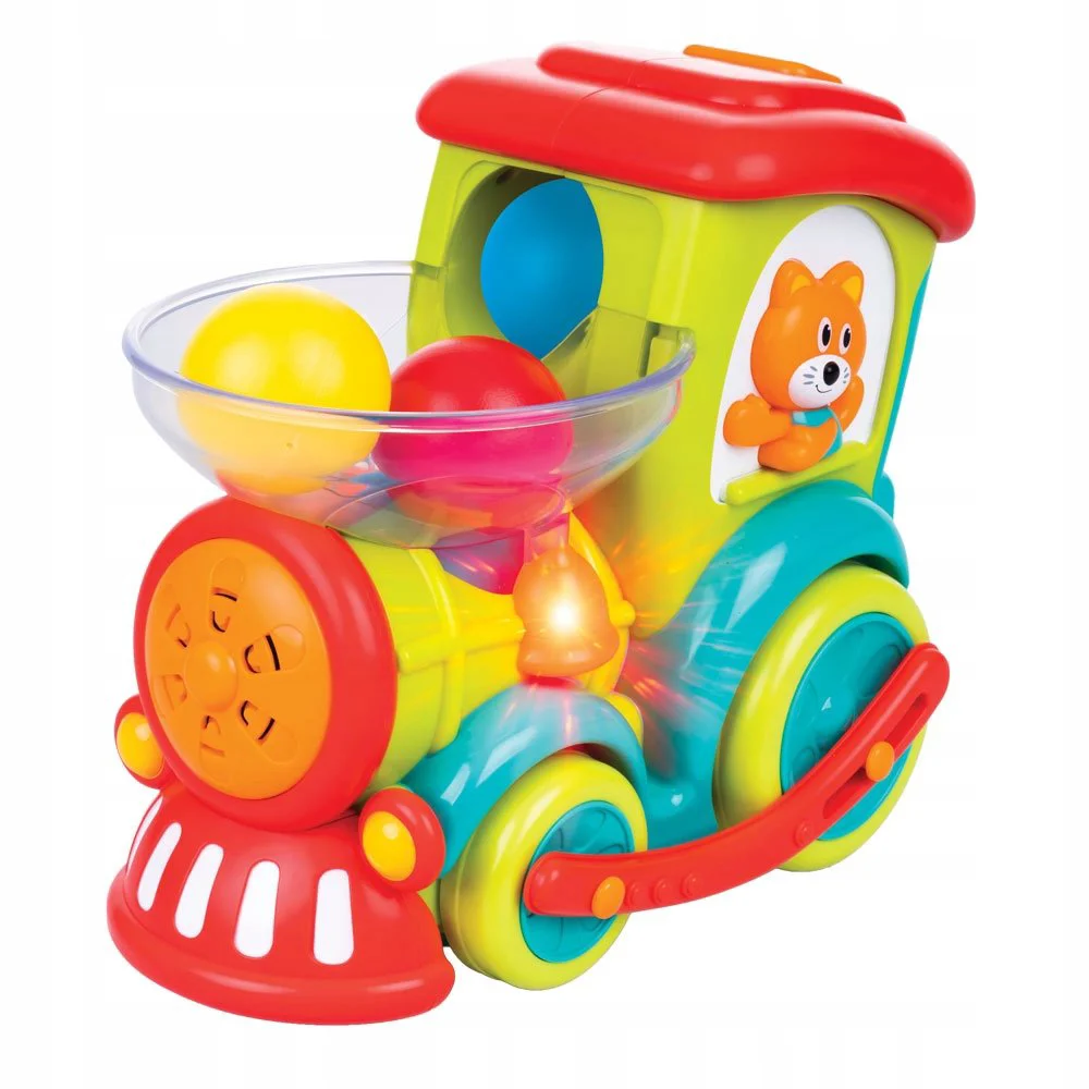 Музыкальная игрушка Hola Toys Локомотив с шариками, звуками и огнями