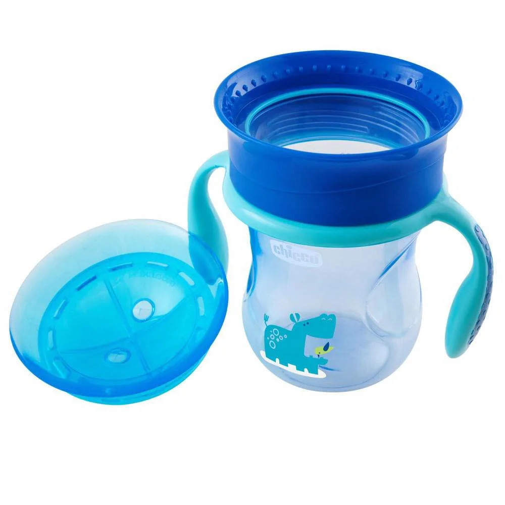 Cana 2 in1 cu maner Chicco Perfect Cup Boy (12+luni), 200ml