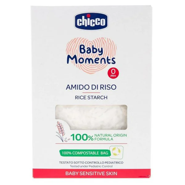 Крахмал рисовый для купания Chicco Baby Moments (0+ мес.), 250 г