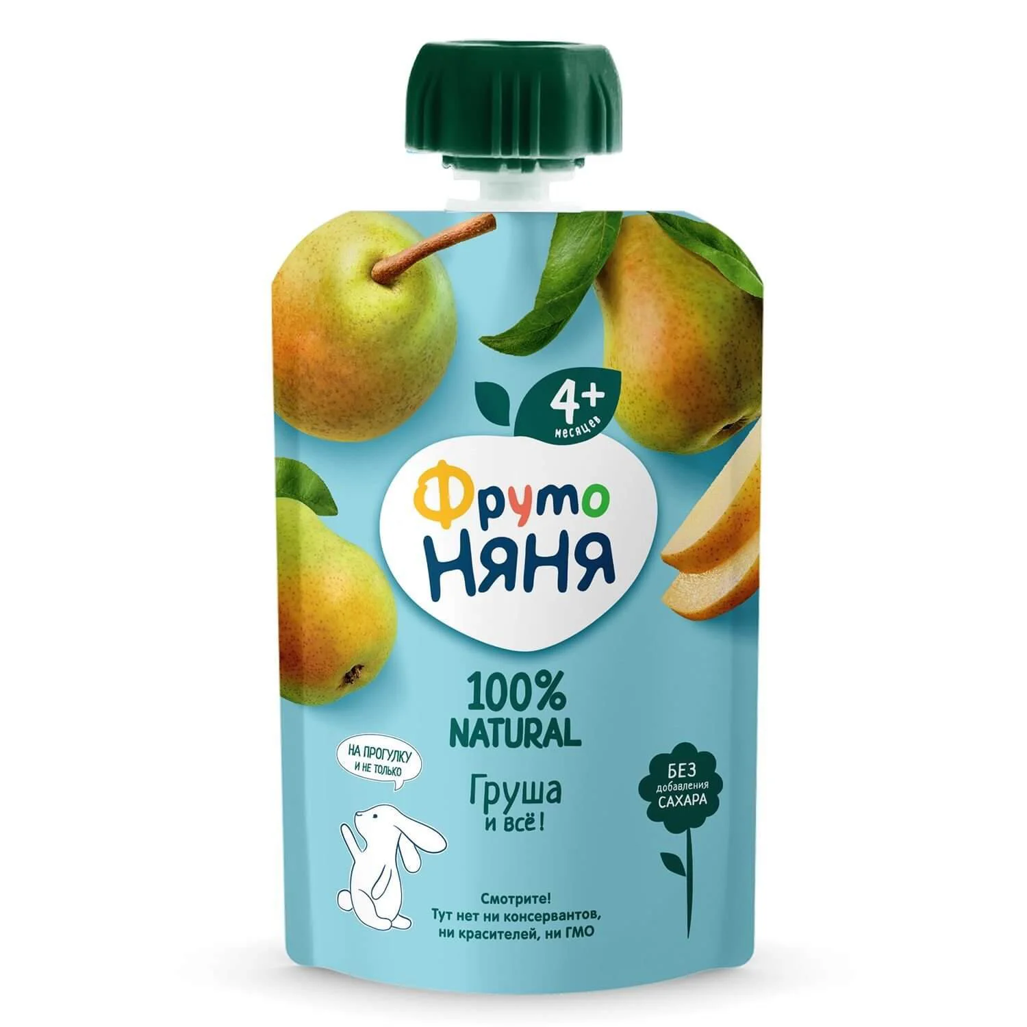 image for Пюре ФрутоНяня из груш (4+ мес.), 90 г foto