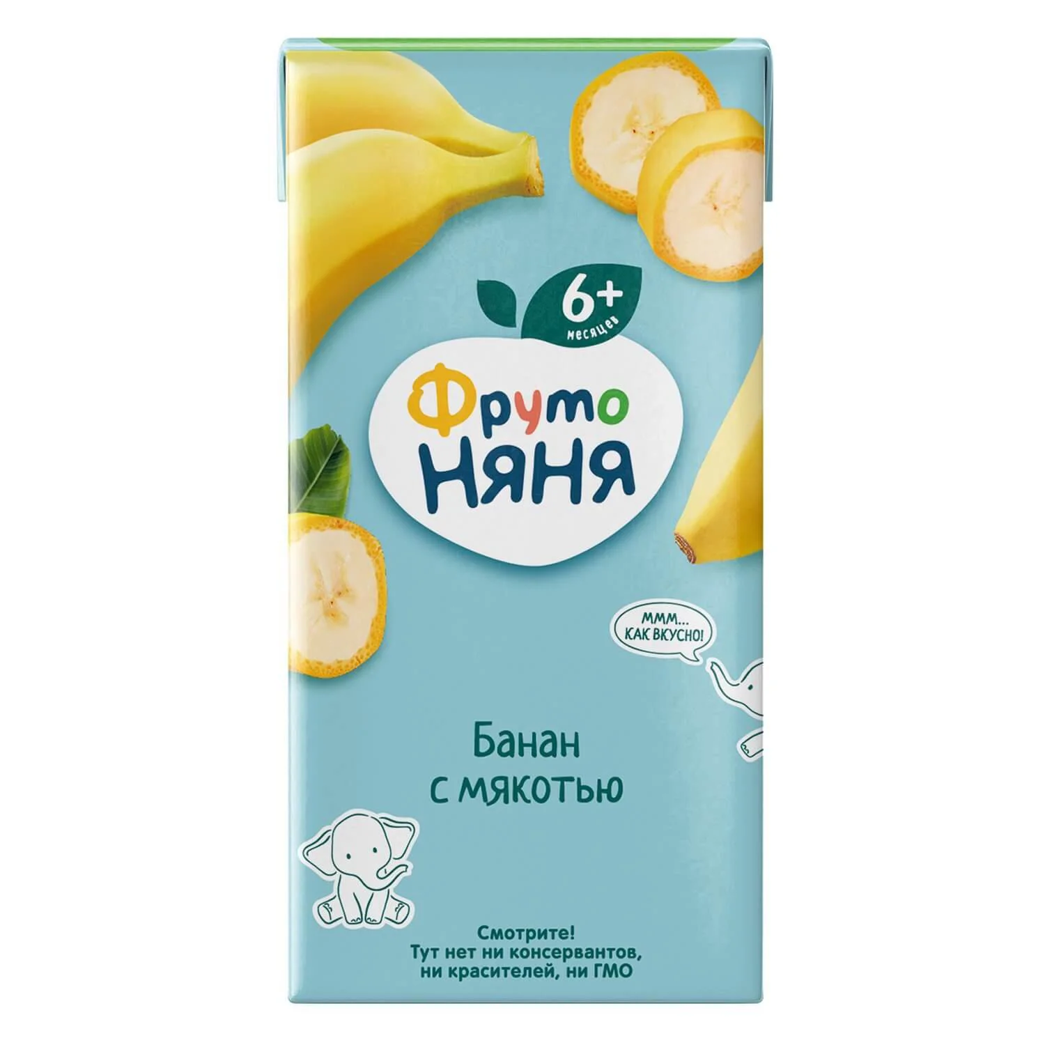 Нектар ФрутоНяня из бананов с мякотью (6+ мес.), 200 мл