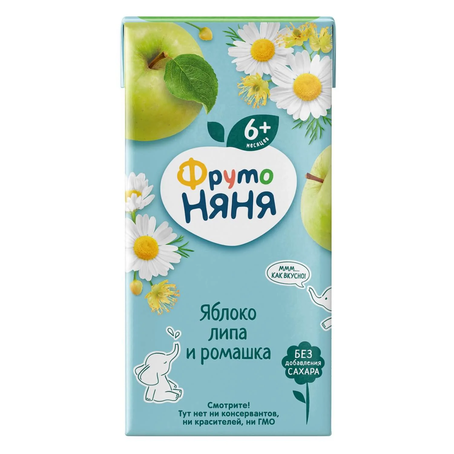 Напиток ФрутоНяня из яблок с липой и ромашкой (6+ мес.), 200 мл