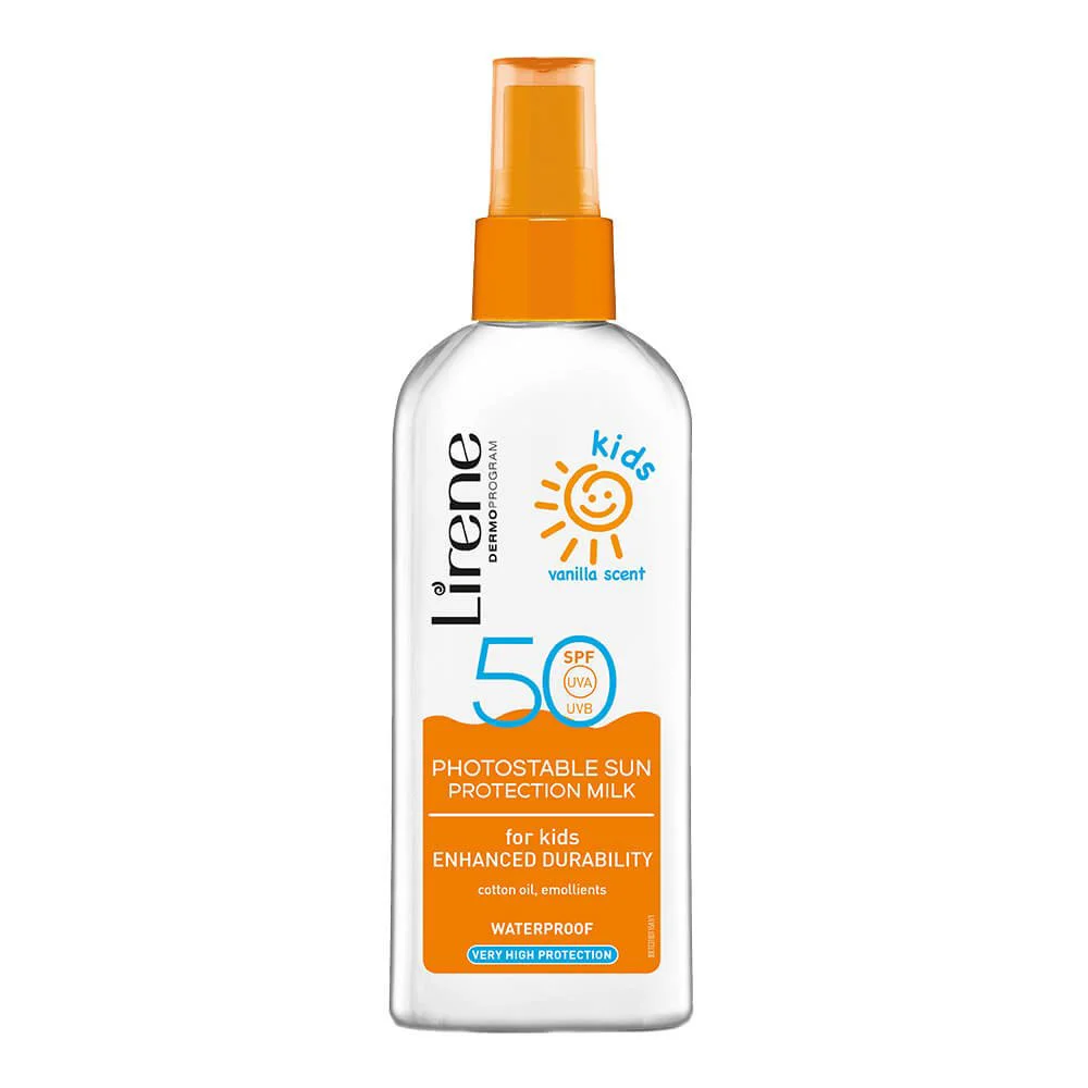 Защитное молочко для детей Lirene Sun Kids с ванилью SPF50, 150 мл