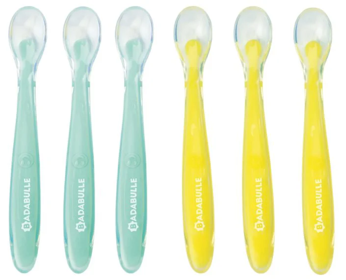 Set 6 lingurite colorate Badabulle flexibile