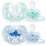 Suzete ortodontice Philips AVENT Ultra Soft Boy (0-6 luni), 2 buc. foto