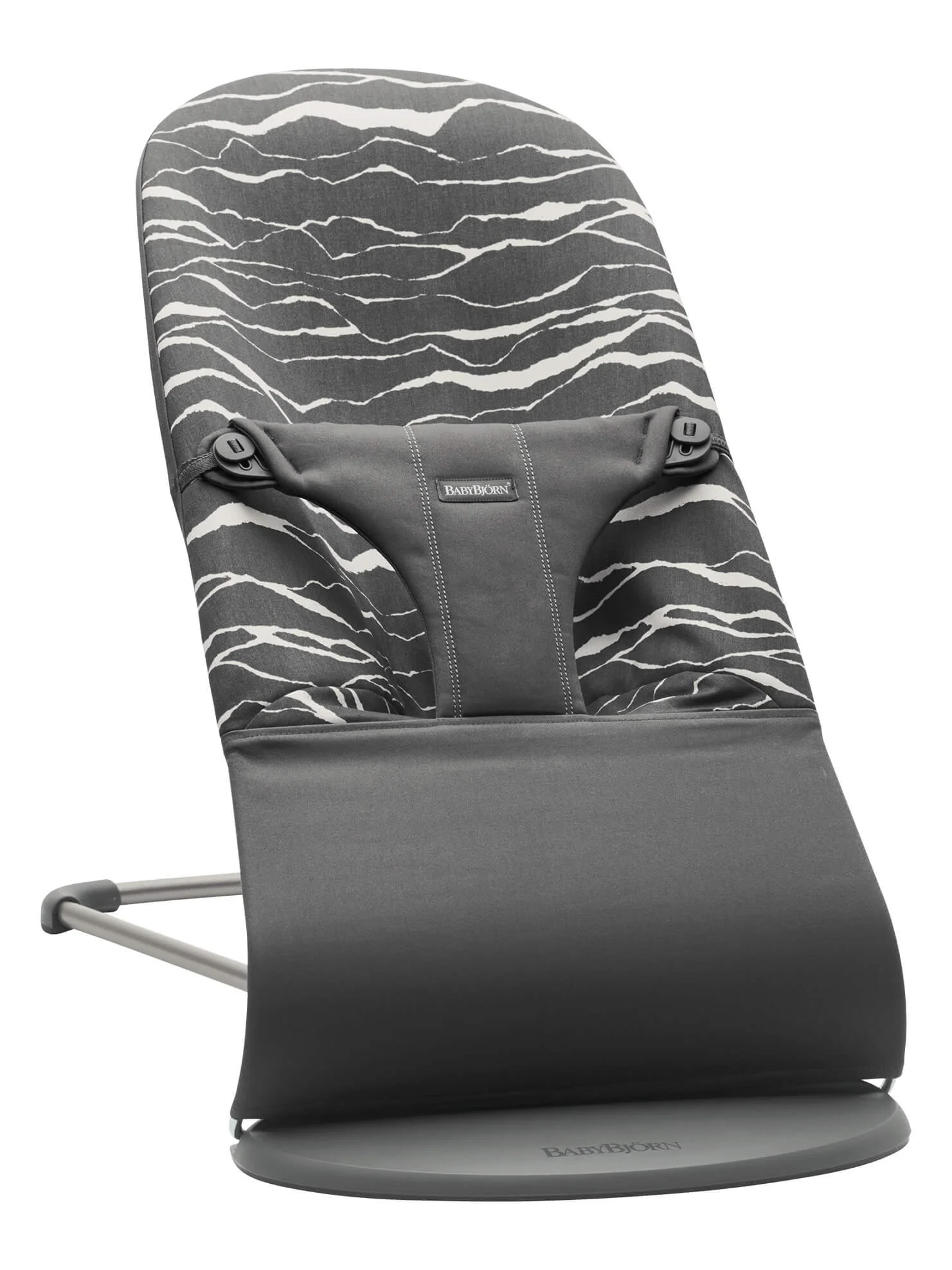 Кресло-шезлонг BabyBjorn Bliss Anthracite/Landscape, хлопок