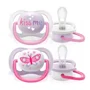 Suzete ortodontice din silicon Philips AVENT Ultra Soft Girl (0-6 luni), 2 buc. foto