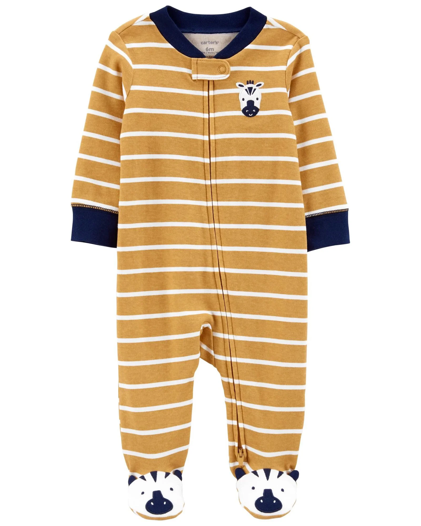 Carter's Pijama cu fermoar reversibil Zebra foto