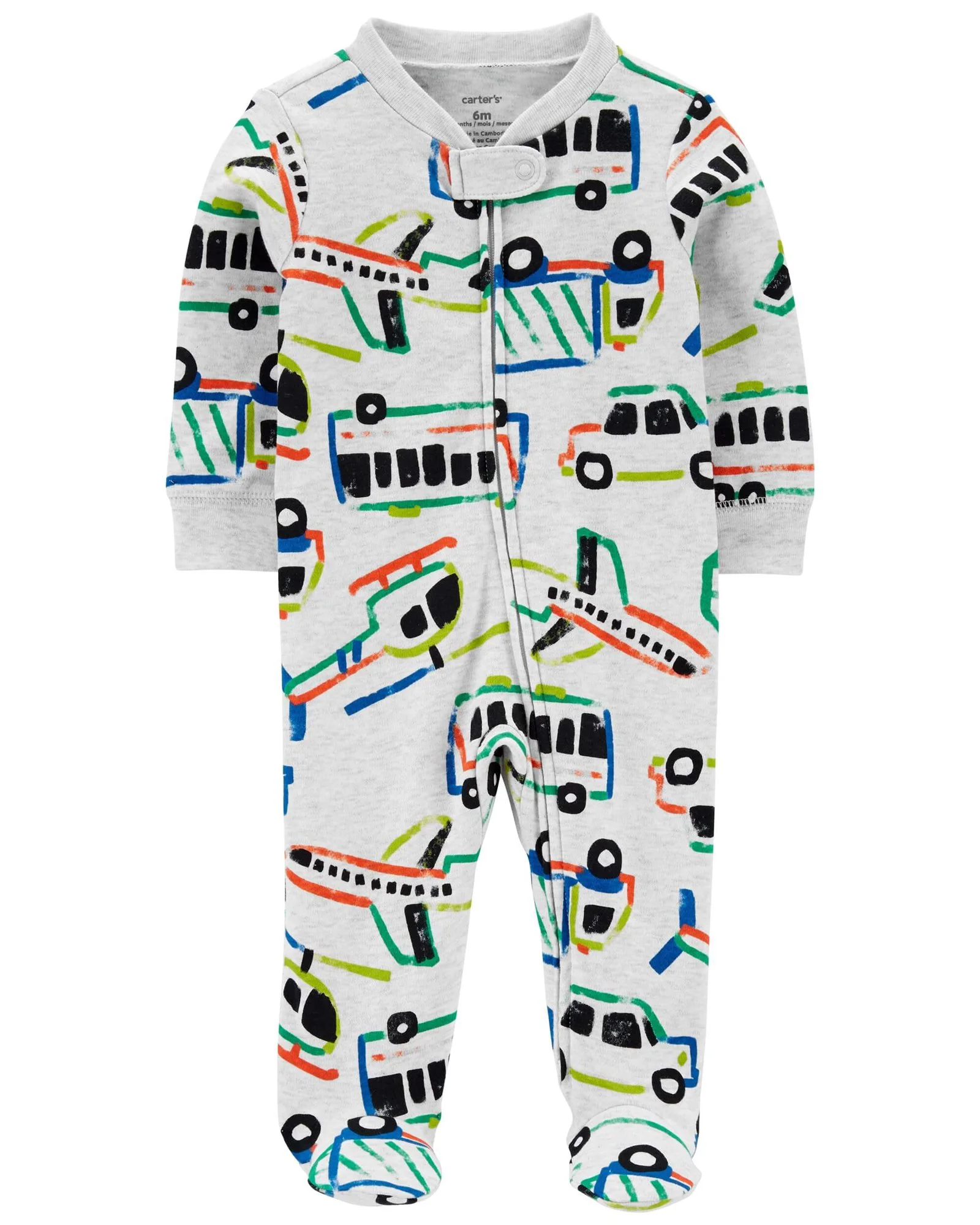 Carter's Pijama cu fermoar reversibil Transport