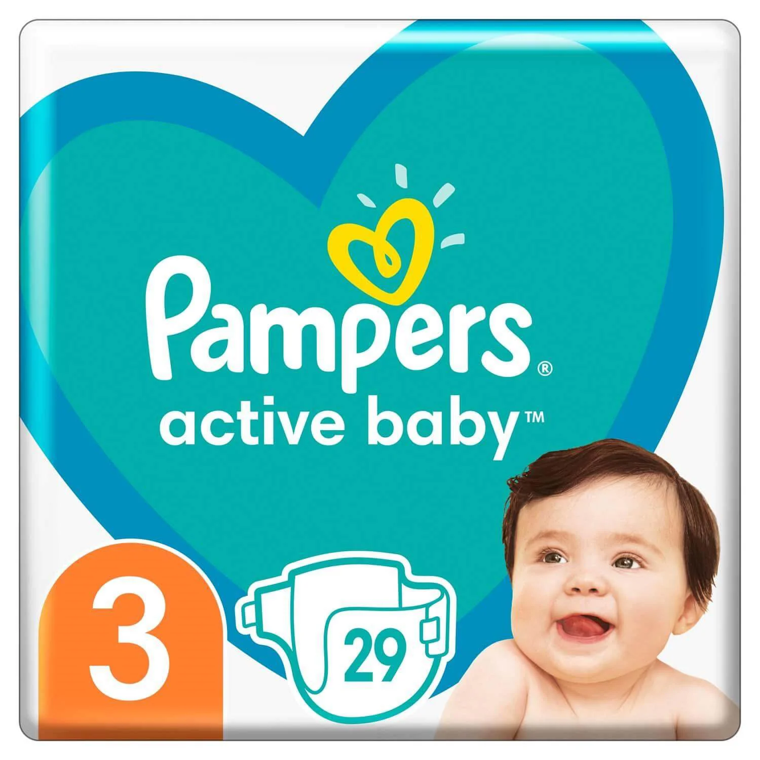 Scutece Pampers Active Baby 3 Midi (6-10 kg), 29 buc. foto