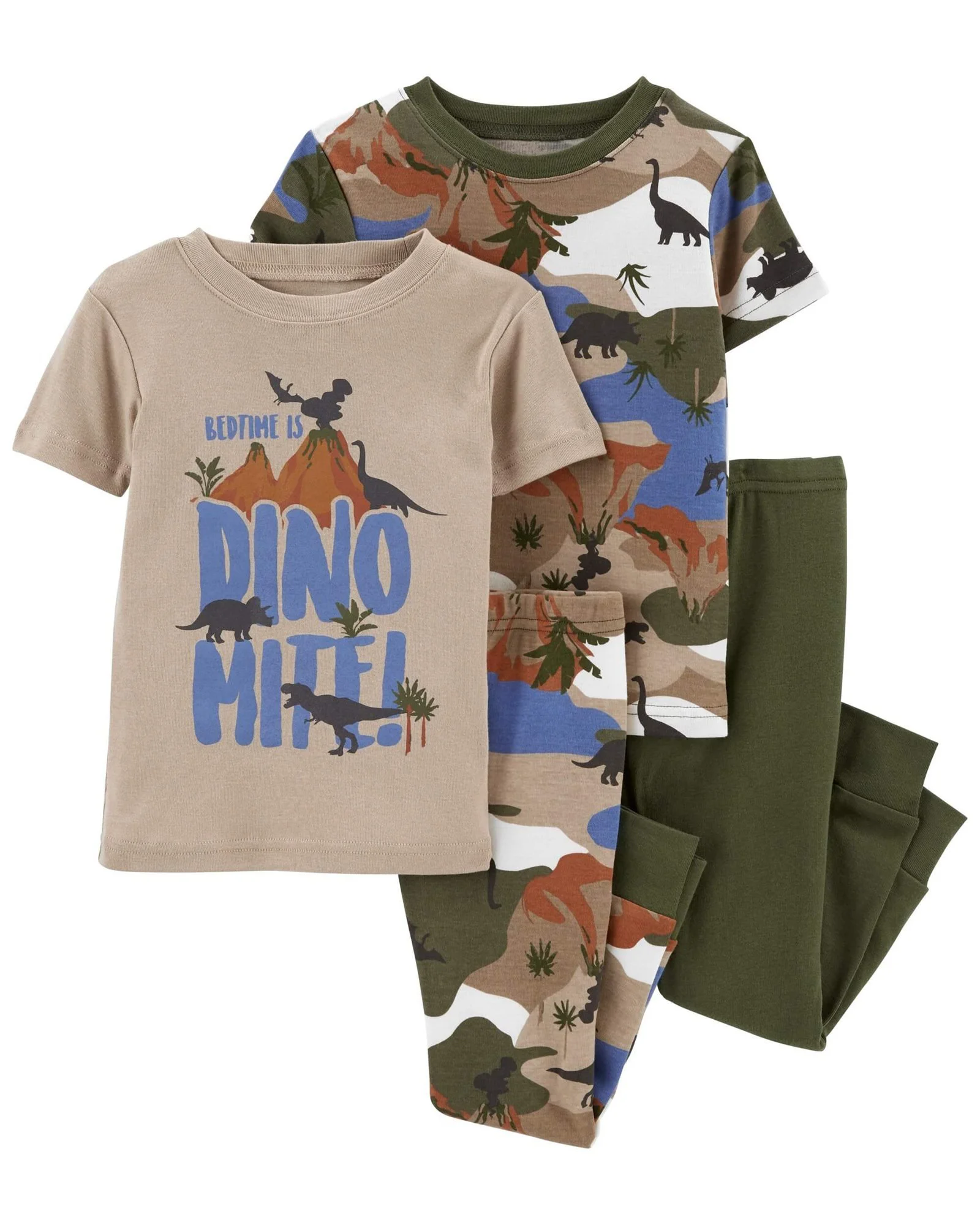 Carter's Set 2 pijamale Dinozaur foto