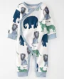 Carter's Pijama cu capse Animale 100% bumbac organic foto