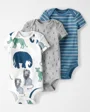 Carter's Set 3 piese body Animale 100% Bumbac Organic foto