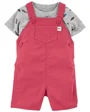 Carter's Set 2 piese Tricou si salopeta Masini foto